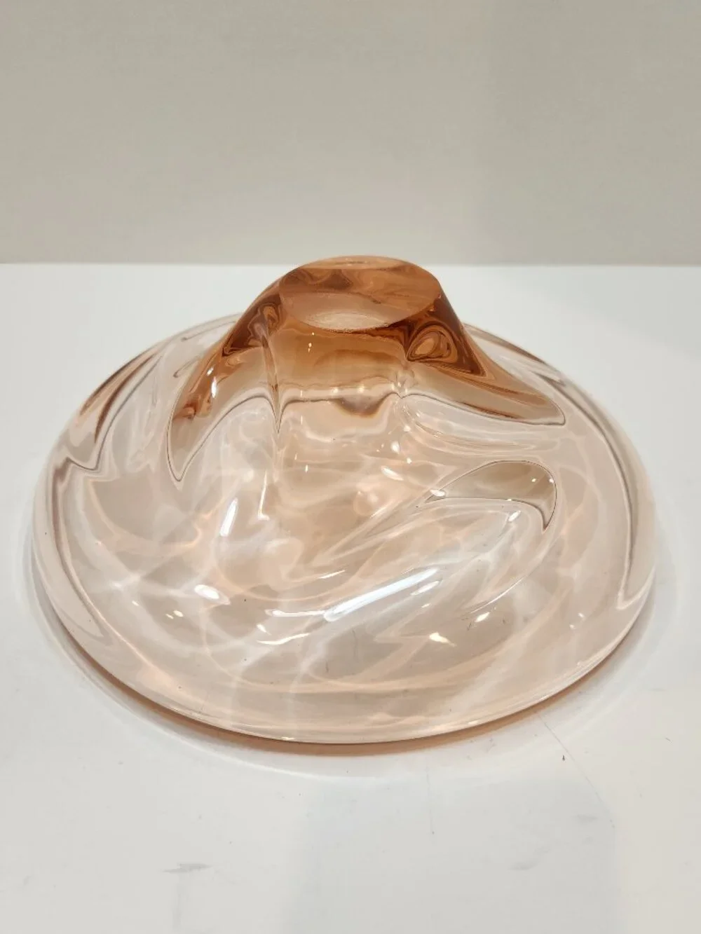 Mid-Century Czech Škrdlovice Art Glass Atlas Bowl by František Zemek c. 1955